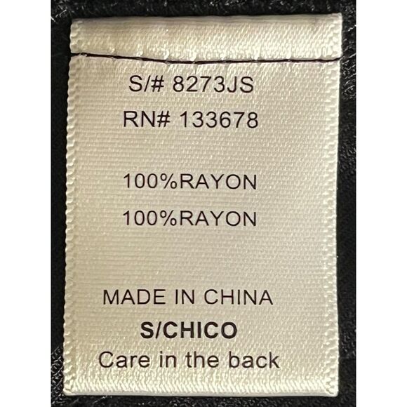 LOVE TREE SzS Lightweight Utility Jacket Snap Button Drawstring Cinch Waist Blk - Picture 6 of 8